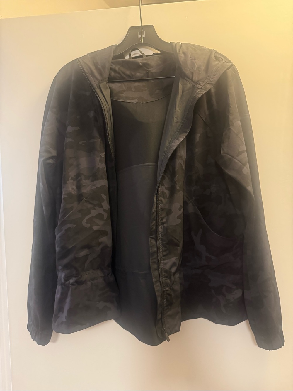lululemon athletica Black Camo Hooded Utility Jacket